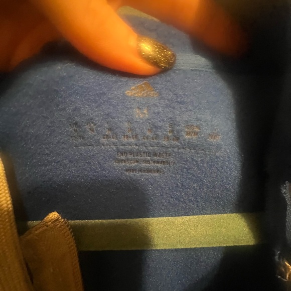 NWOT Adidas Athletic Women’s Royal Blue Hoodie with Gray Accents Size Medium - Picture 5 of 7